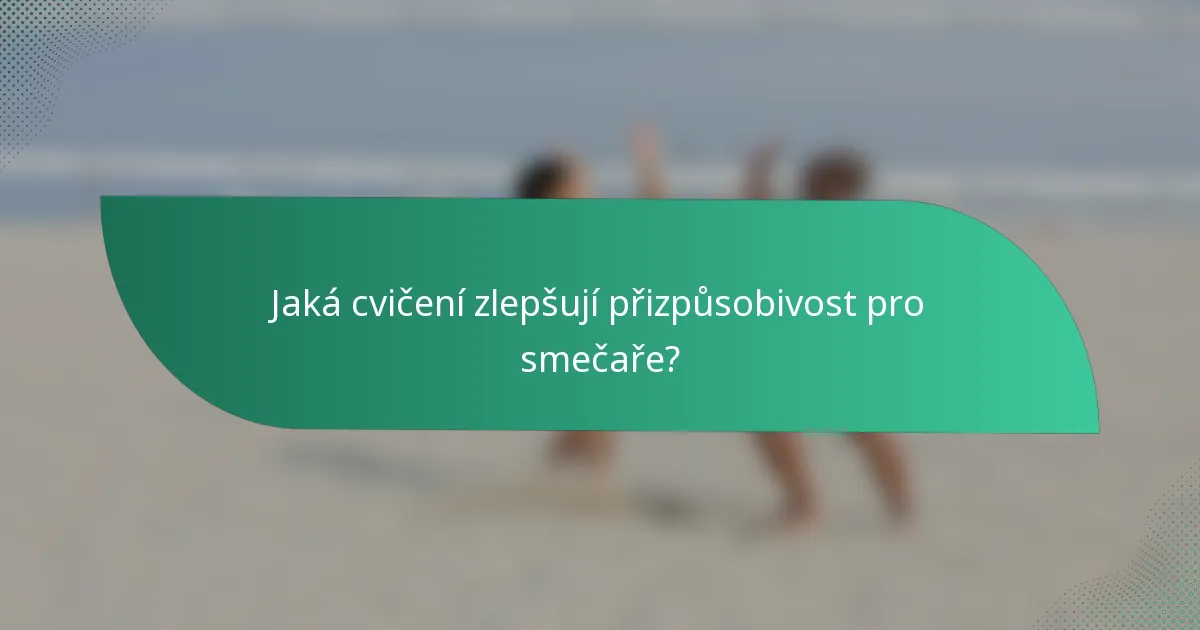 Jaká cvičení zlepšují přizpůsobivost pro smečaře?