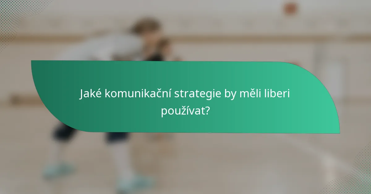 Jaké komunikační strategie by měli liberi používat?